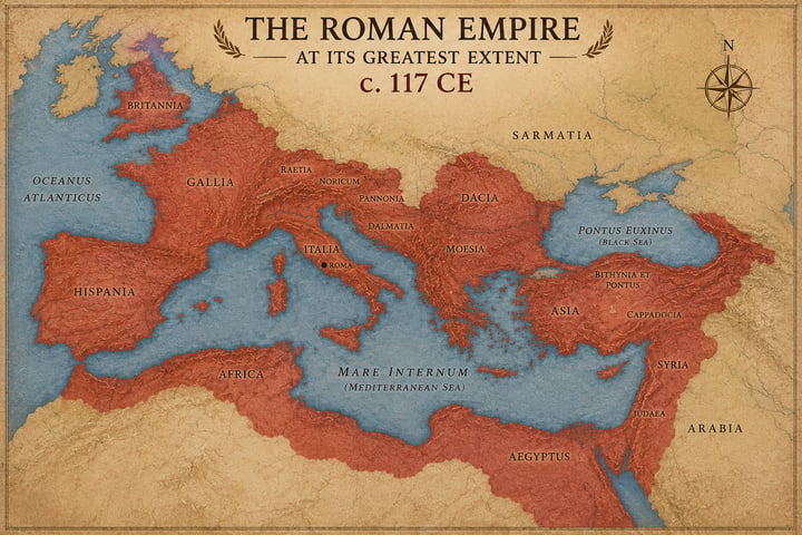 Map of the Roman Empire
