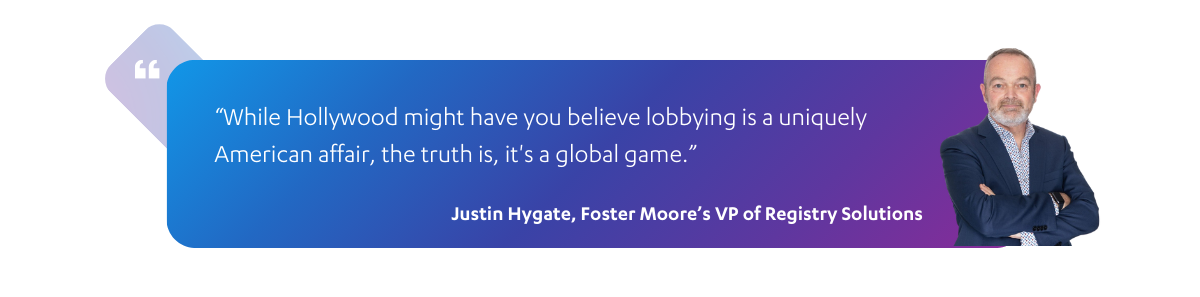 Quote on Lobbyist Registers by Justin Hygate