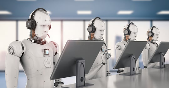 robots working in customer service