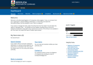 Bermuda Registrar of Companies Dashboard