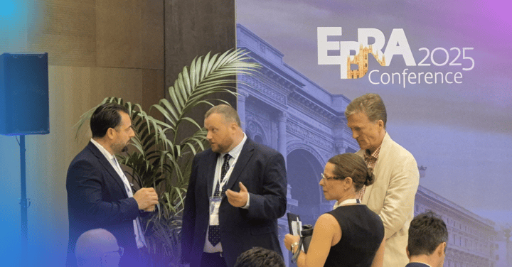 Aidan Mullane preparing cybersecurity panel at EBRA 2025 Conference