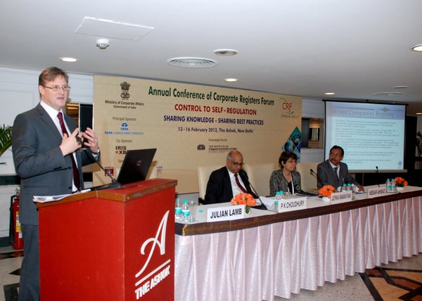 Julian Lamb speaking at CRF 2012 in India 2