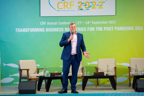 Julian Lamb speaking at CRF 2022 in Maldives 2
