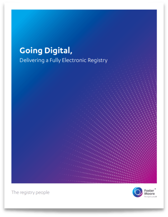 Going Digital,  Delivering a Fully Electronic Registry - White Paper Thumbnail