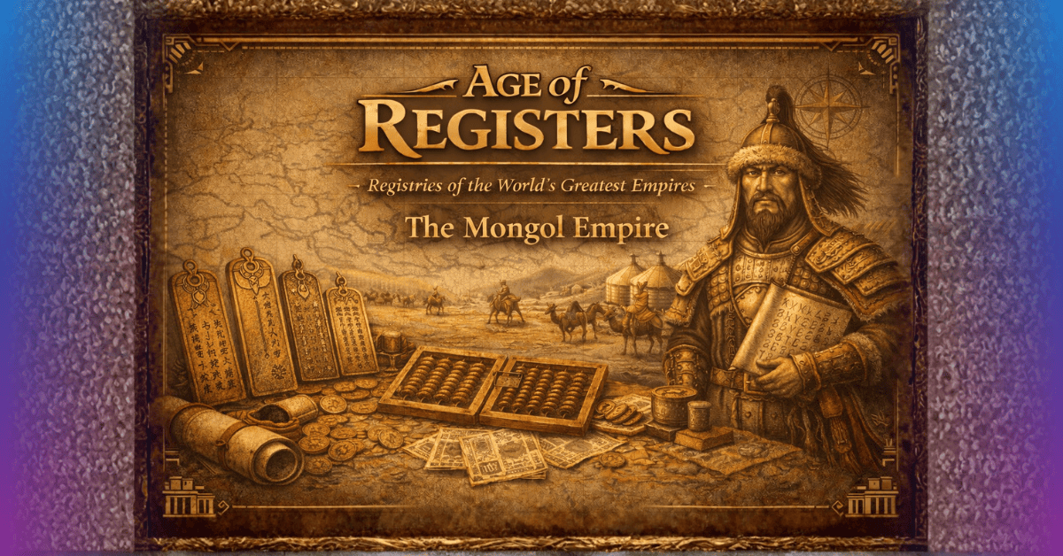 Age of Registers VI: The Mongol Empire - When Information Conquered Distance