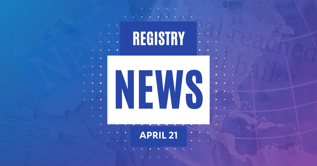 Registry News Weekly - April 21 2025